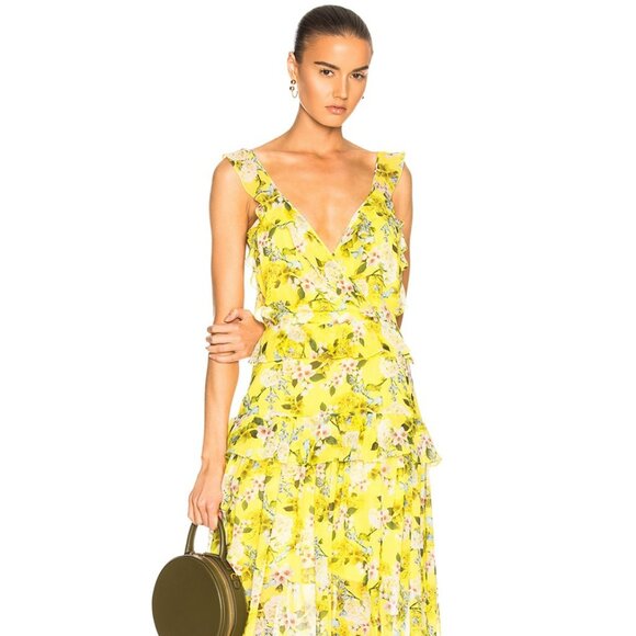 NWT Marissa Webb Kaya Silk Print Dress.  SZ S - Picture 7 of 7